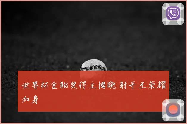 世界杯金靴奖得主揭晓 射手王荣耀加身